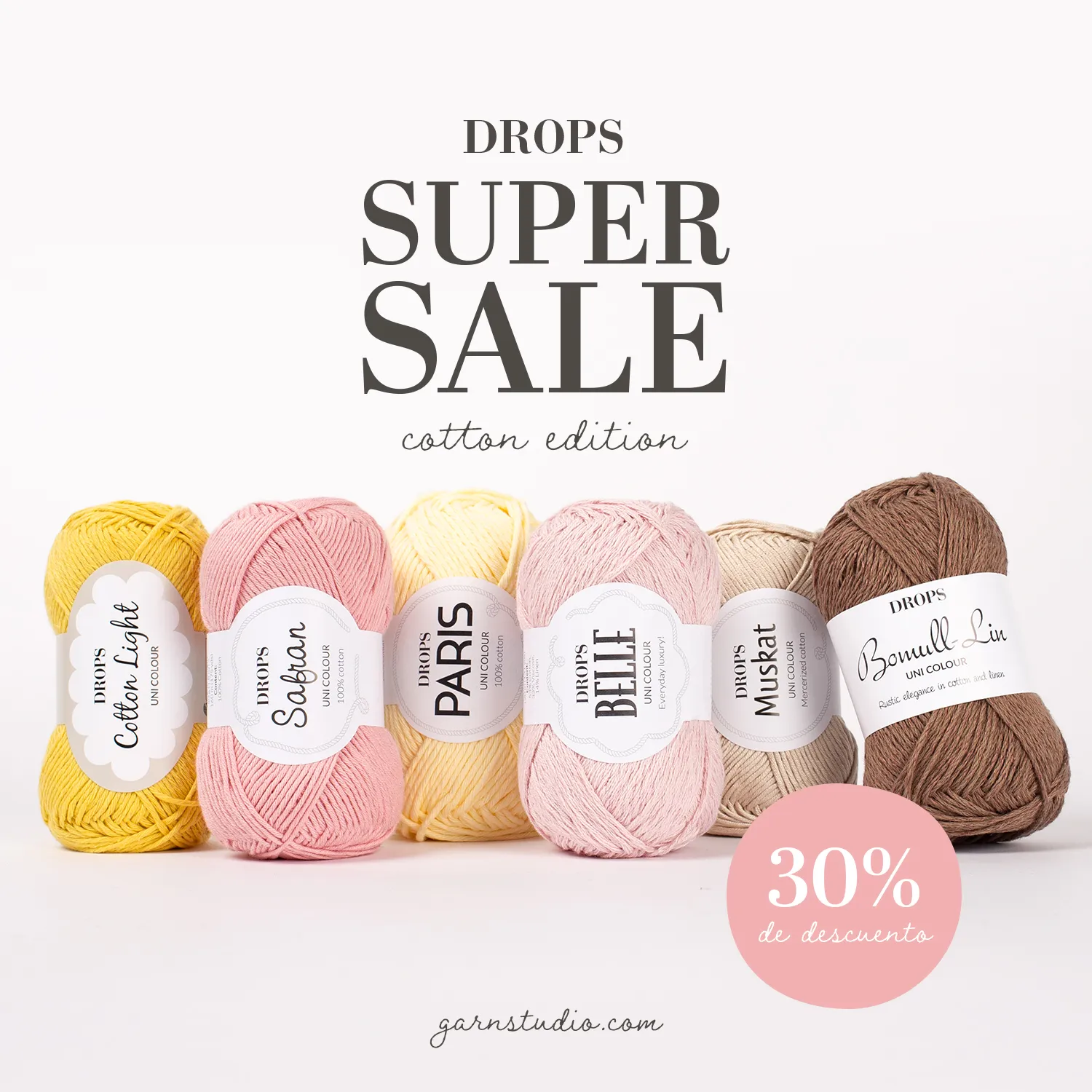 Oferta algodones Drops 30%