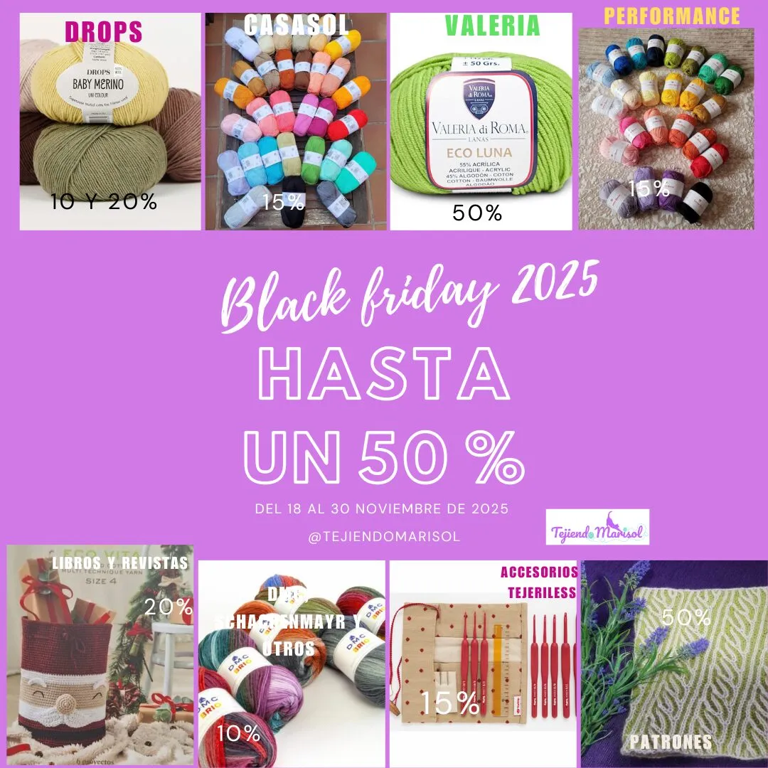 Black Friday 2025 en Tejiendo Marisol