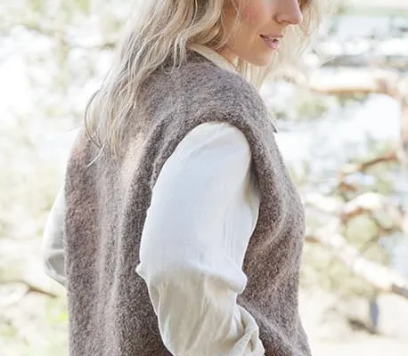 Chaleco Woodworker Vest a dos agujas