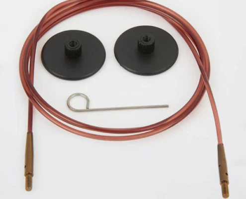 Cables agujas intercambiables nylon marrón Knitpro