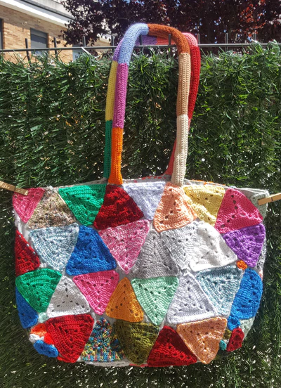 Bolsa playa crochet