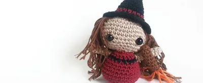 Patrón gratis bruja amigurumi