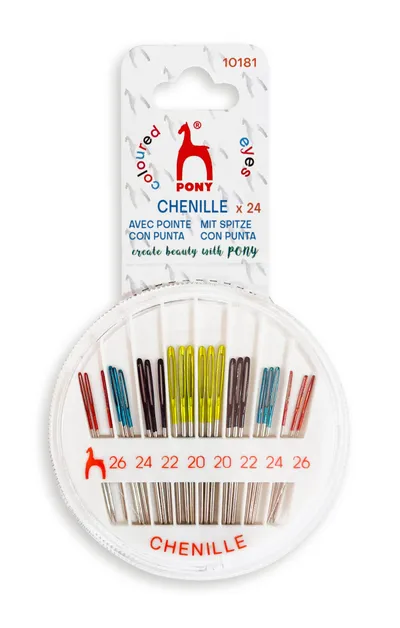 Agujas laneras punta chenille Pony